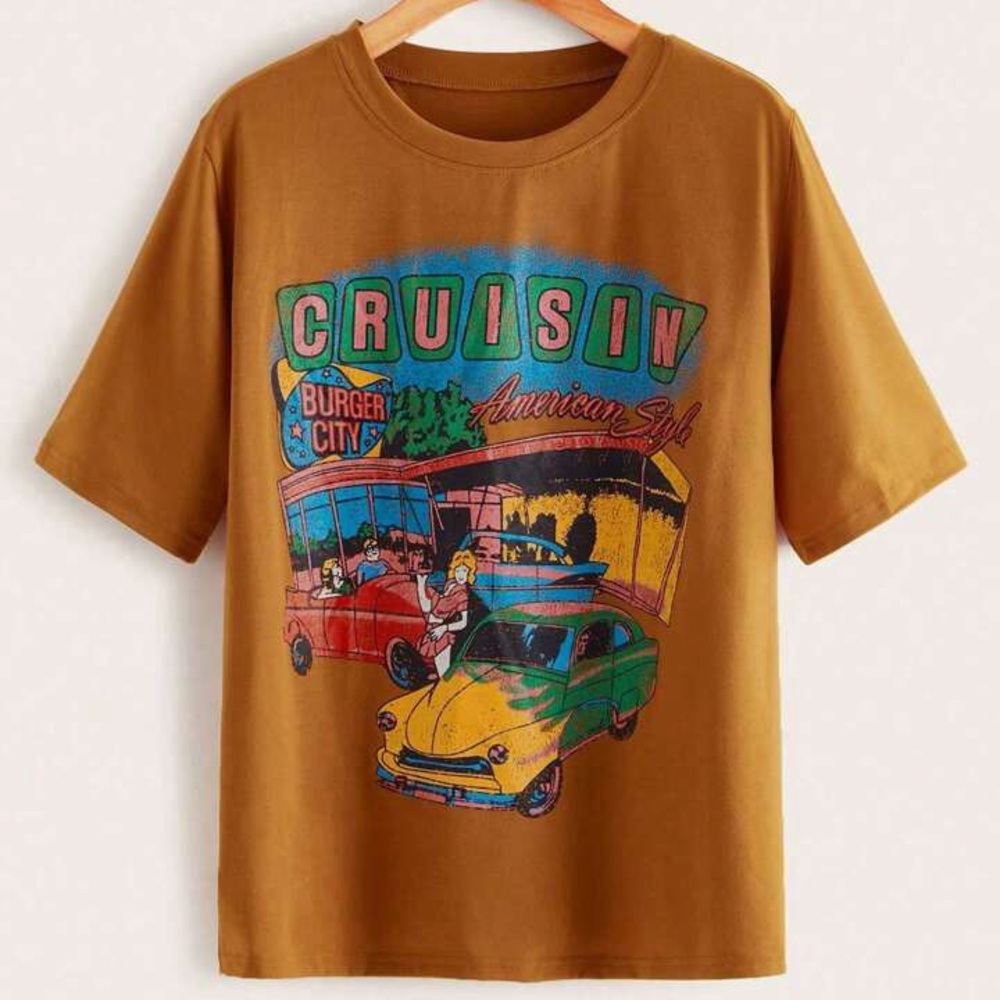 Cruisin Car Graphic Short Sleeve Tee